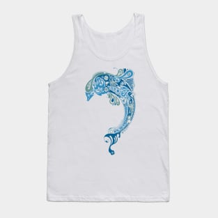 Color Tribal Dolphin Design Tank Top